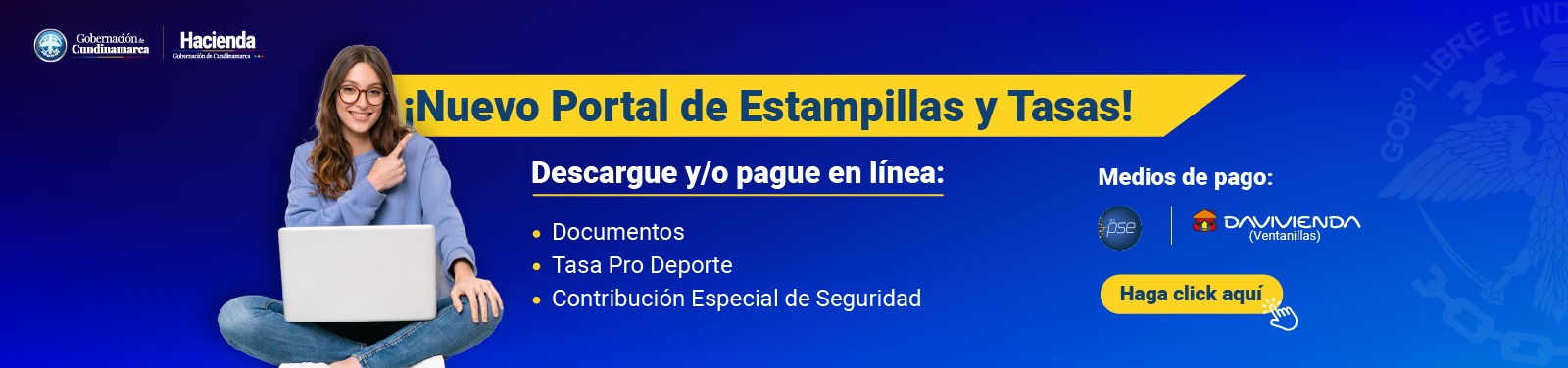 Descargue y/o pague su Estampilla Departamental