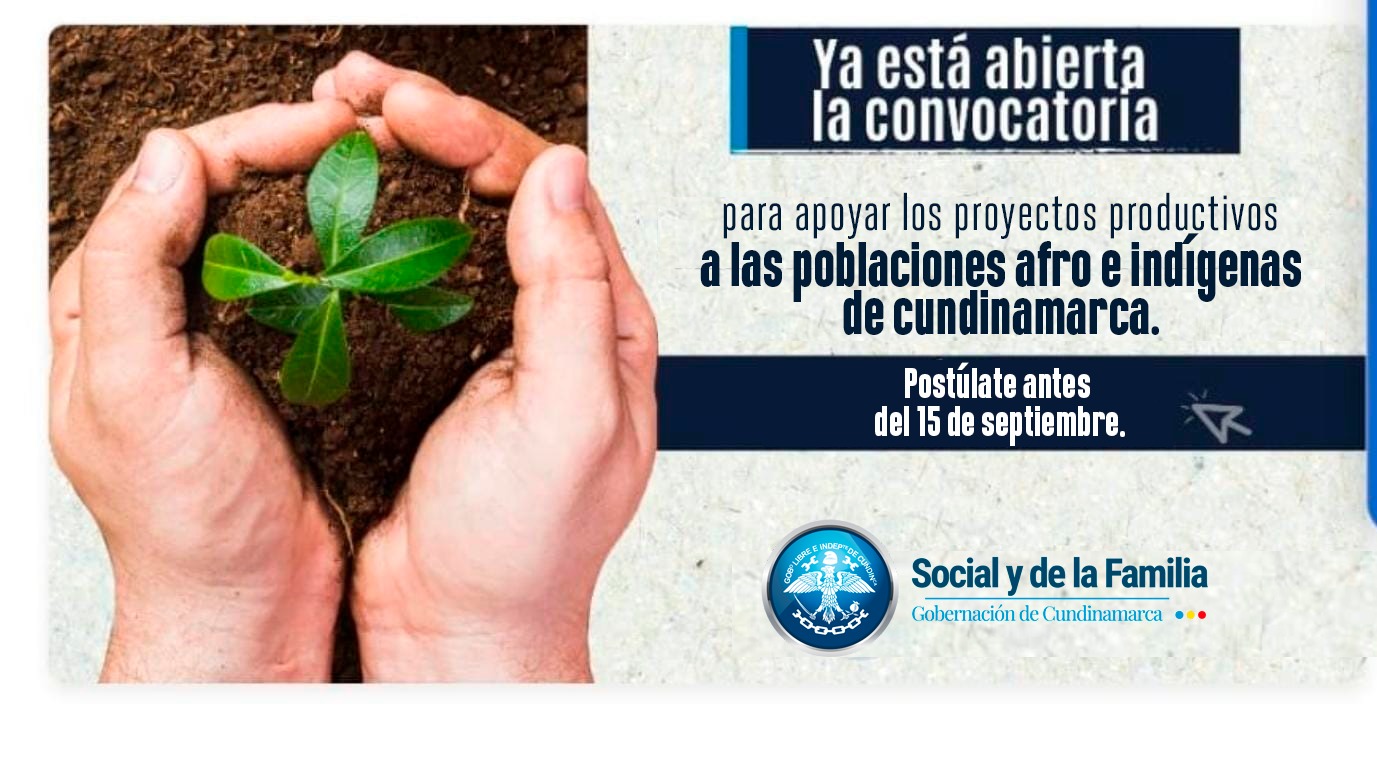 Apoyo a proyectos productivos presentados por población negra e indígena 2025