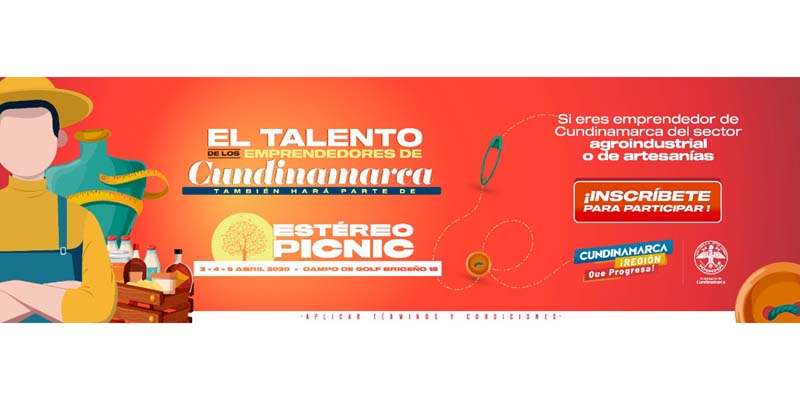 Emprendedores de Cundinamarca podrán promocionar y vender sus productos en el Festival Estéreo Picnic