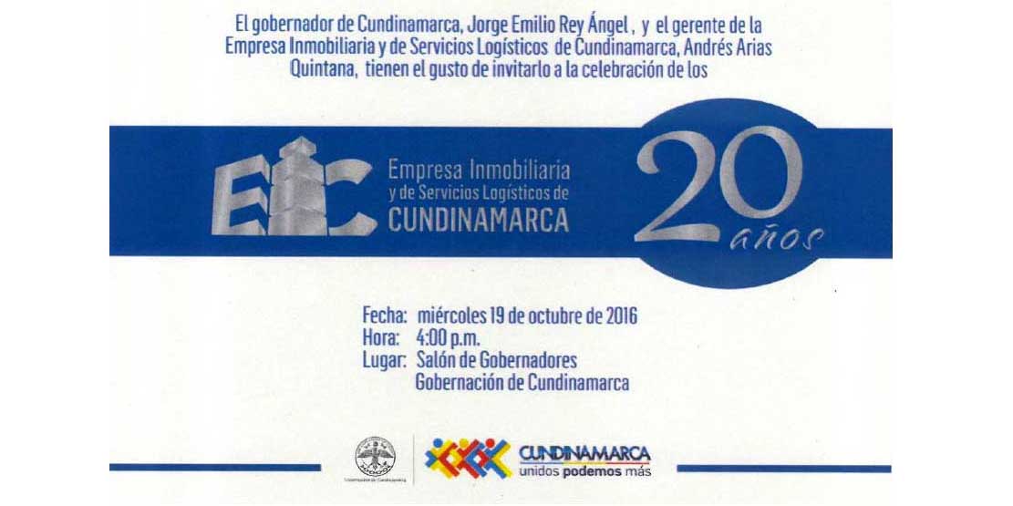 Inmobiliaria Cundinamarquesa celebra sus 20 años