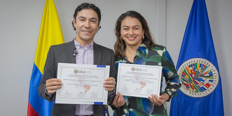 Cundinamarca recibe doble reconocimiento de la OEA por sus experiencias innovadoras en gestión pública