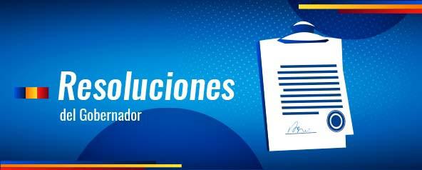 Imagen : Resoluciones del Gobernador