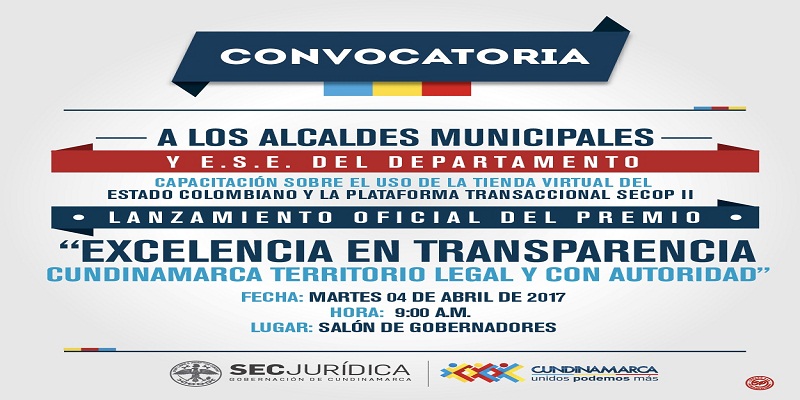 Cundinamarca premia excelencia y transparencia en la contratación pública






