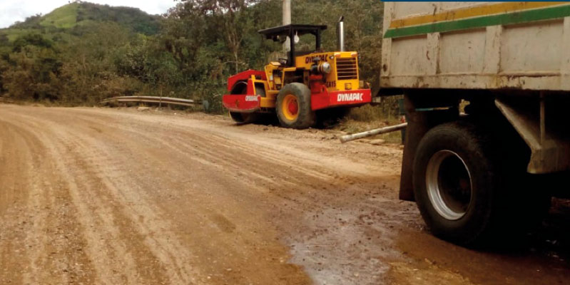 Mejoramiento vial en el sector El Boquerón-Pandi, en la provincia de Sumapaz