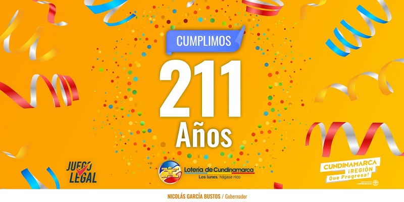 Lotería de Cundinamarca cumple 211 años