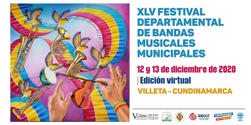 De forma virtual el 12 y 13 de diciembre llega el XLV Festival Departamental de Bandas Musicales Municipales 2020

