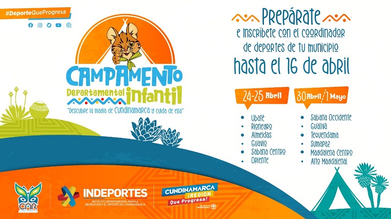 Cundinamarca celebrará el día del niño con Campamentos Infantiles